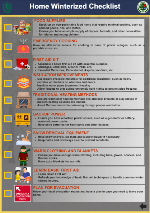 Home & Car Winterized Checklist
